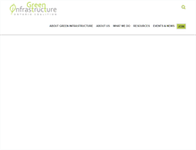 Tablet Screenshot of greeninfrastructureontario.org